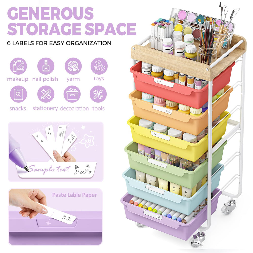 Utility Storage Cart with Drawer A9236