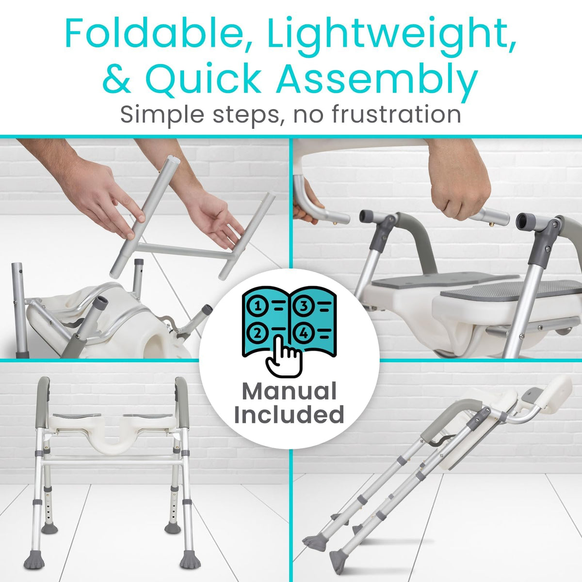 U-Shaped Shower Chair with Arms R550706