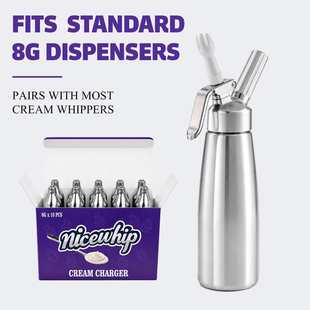 Whipped Cream Charger 10-Pack Food Grade I8832