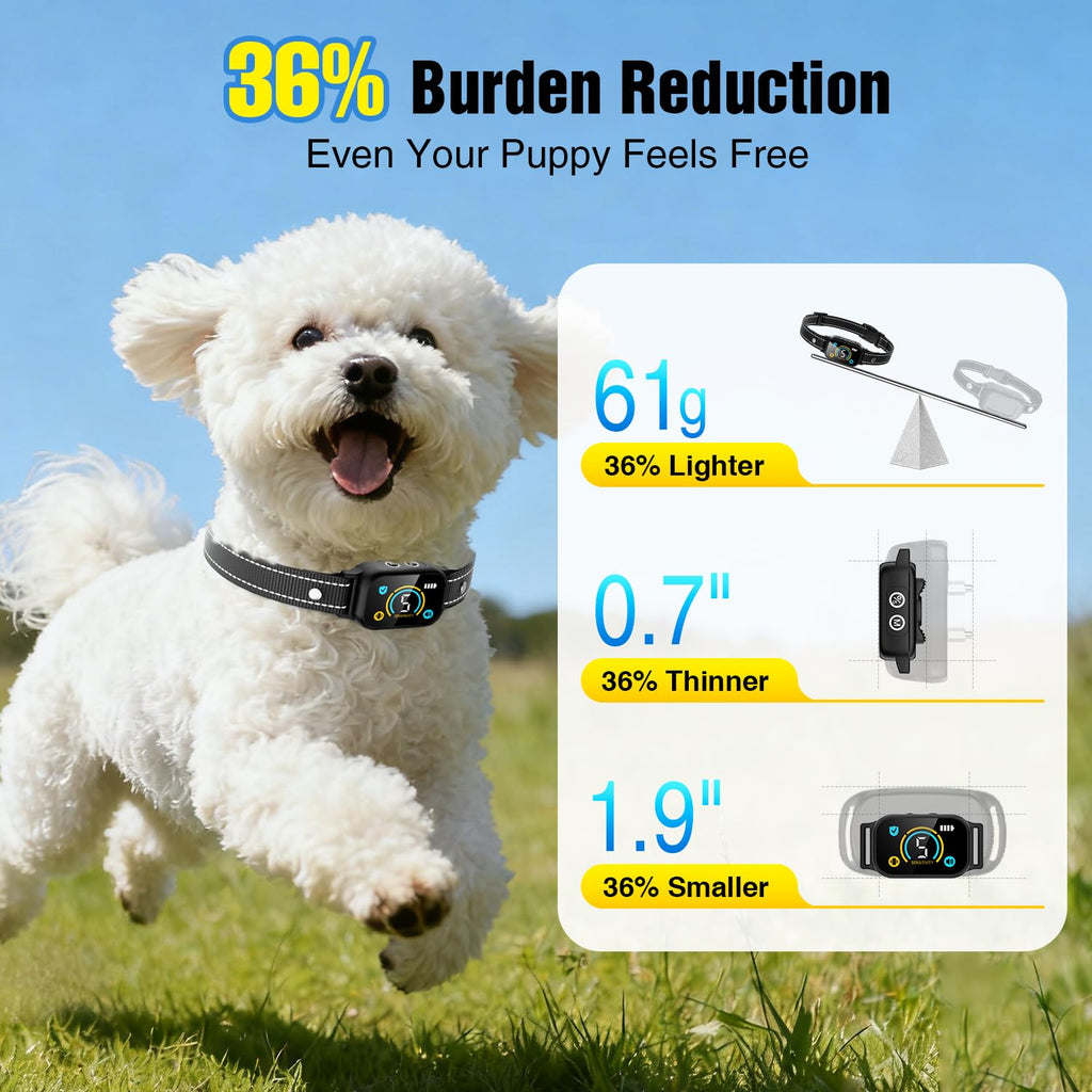 2 Pack Rechargeable Dog Bark Collar with Beep Vibration R528