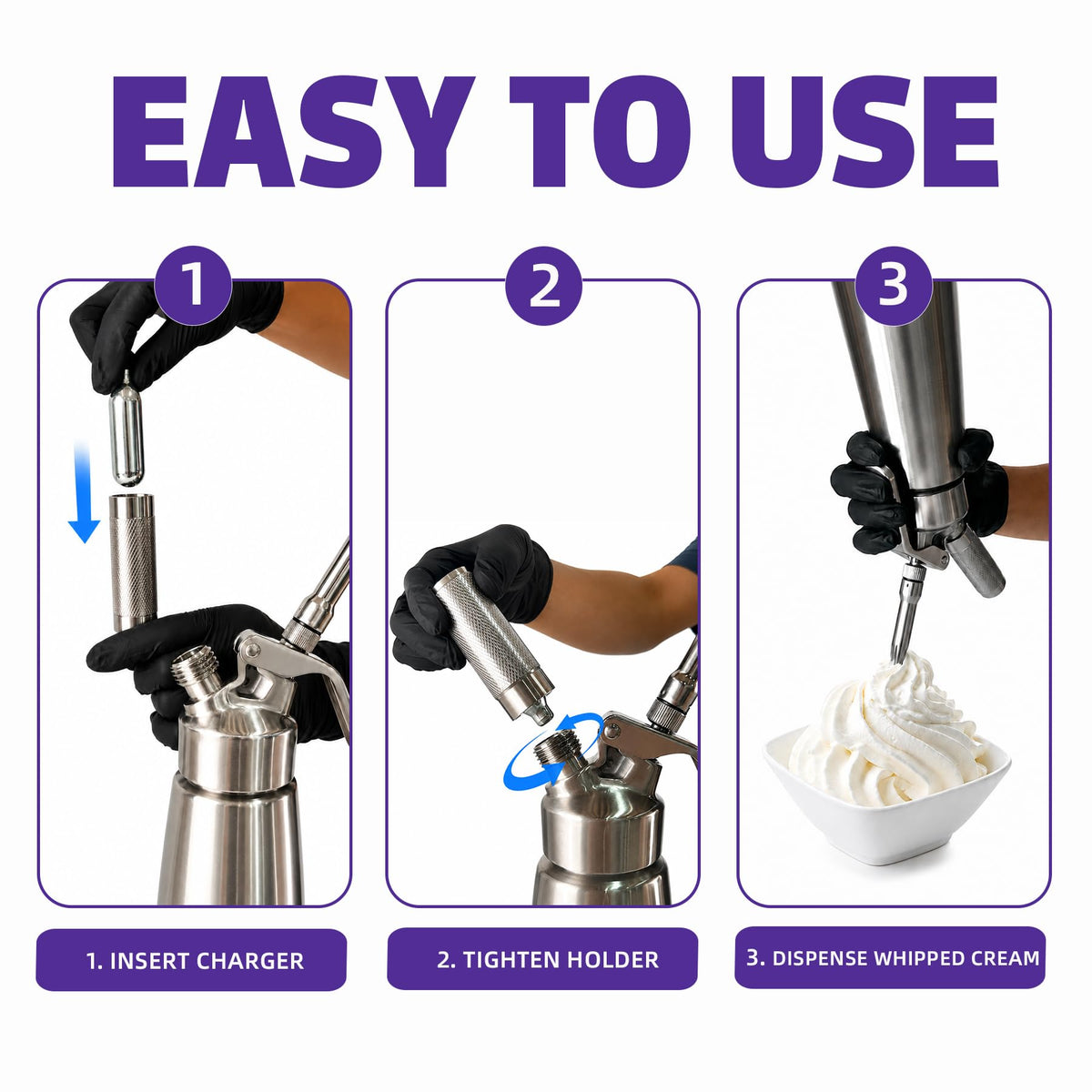 Whipped Cream Charger 10-Pack Food Grade I8832