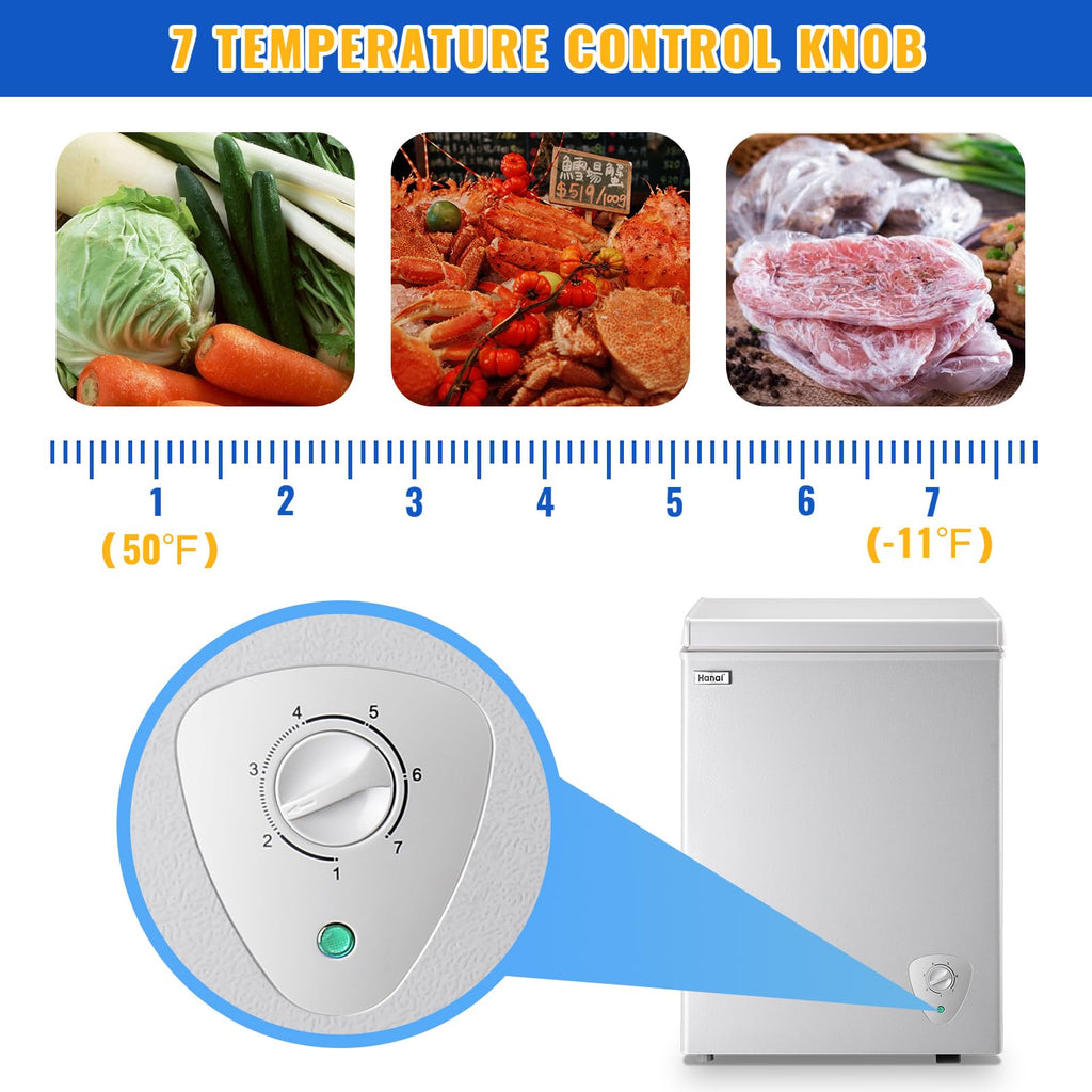 White 3.5 Cu.Ft Chest Freezer B670