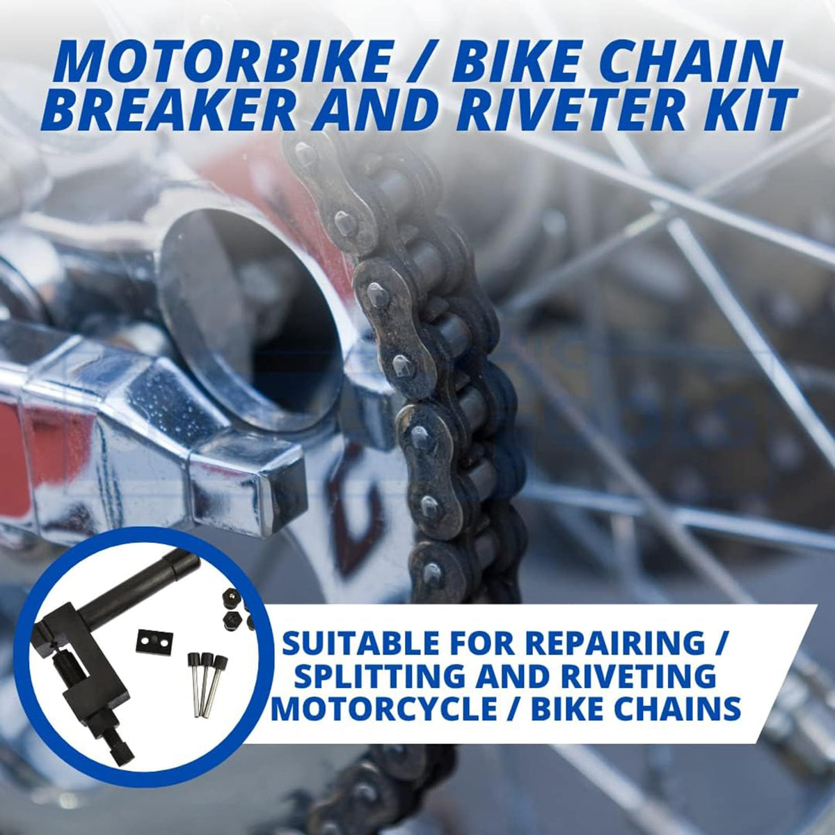 ATV Bike Drive Chain Cutter Breaker Riveting Set L7490