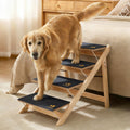 Wooden 4-Step Foldable Anti-Slip Dog Stairs N700