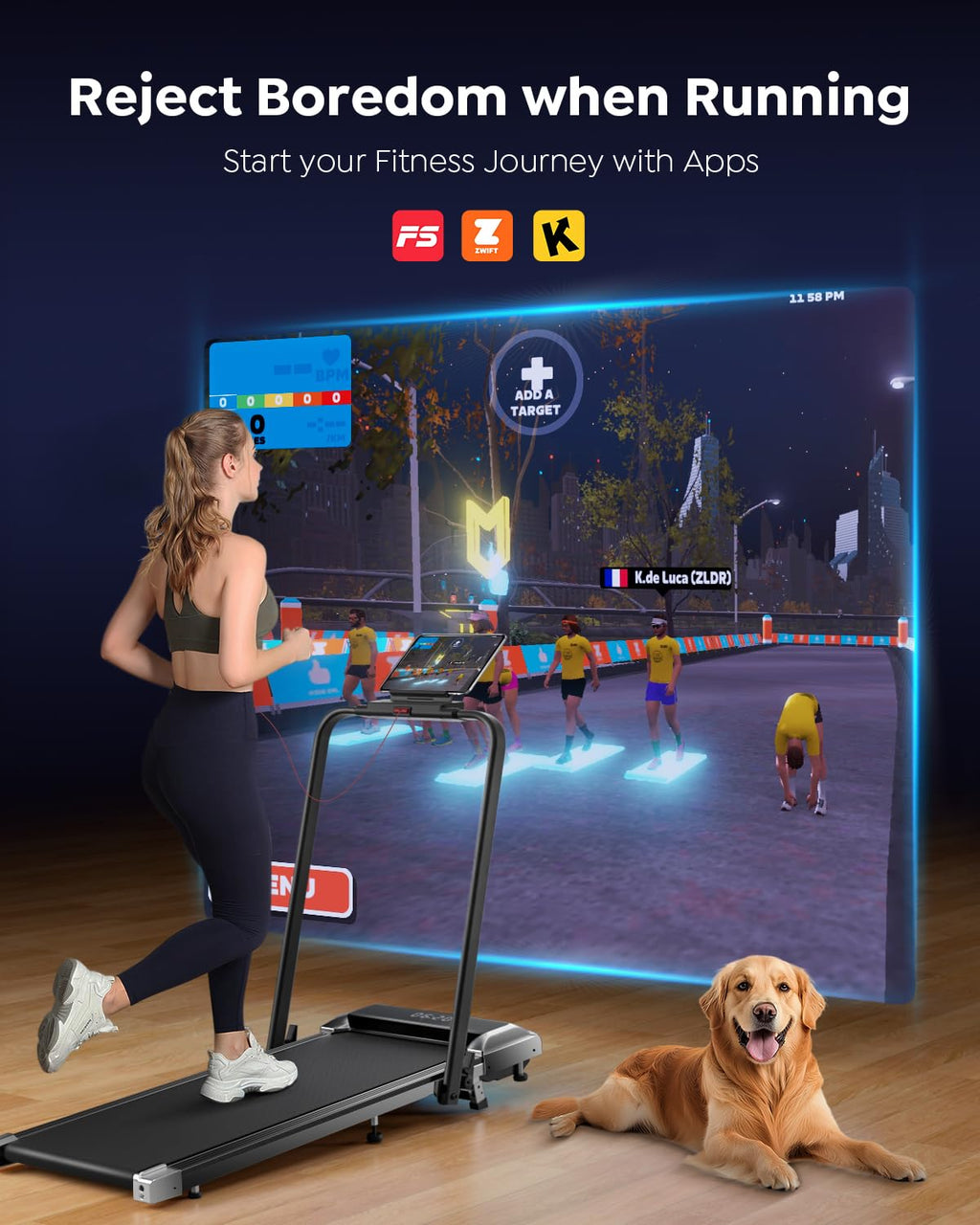 Foldable Treadmill with Incline F489130