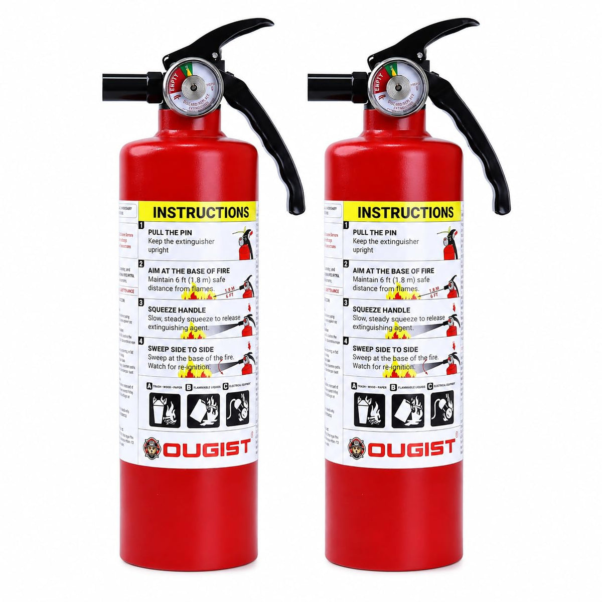 2.5 lb Dry Chemical ABC Fire Extinguisher, 2 Pack C794