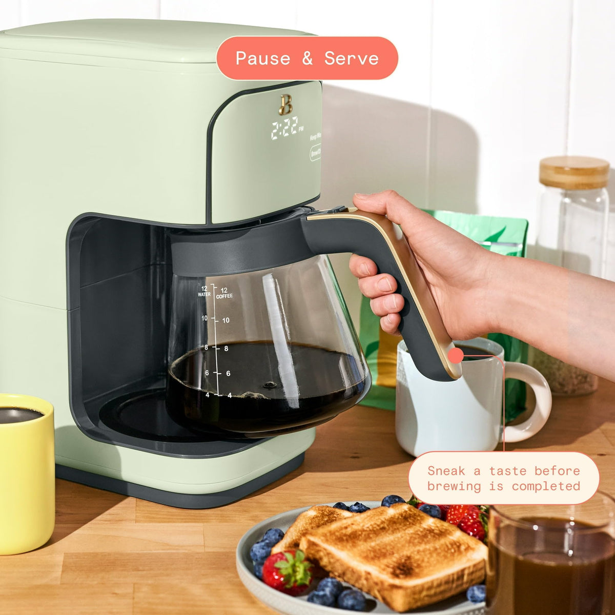 12 Cup Programmable Drip Coffee Maker with Glass Carafe Z7055
