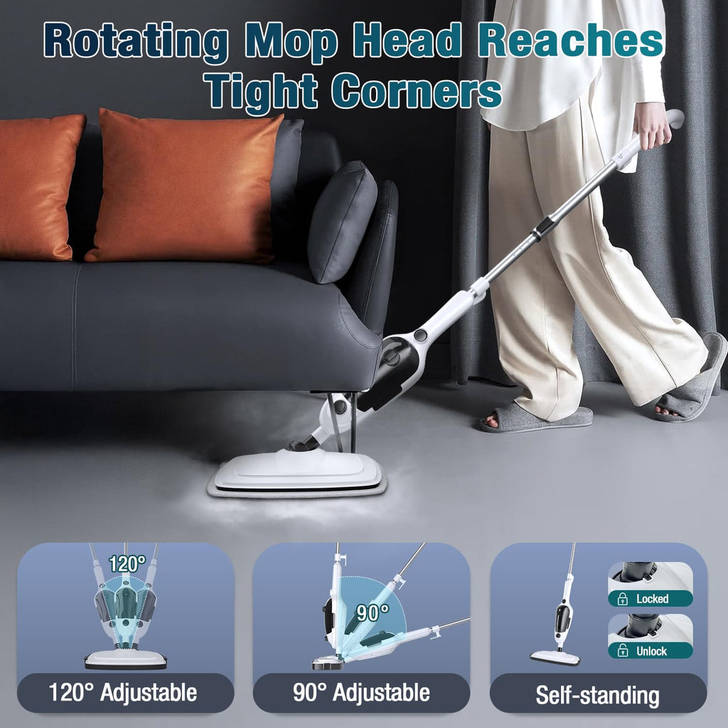 11-in-1 Steam Mop with 15.2 OZ Tank M18578