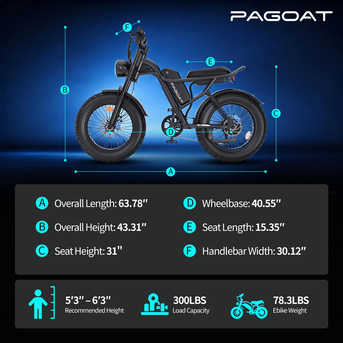 1500W Peak 20" x 4.0" Fat Tire Electric Bike C948784