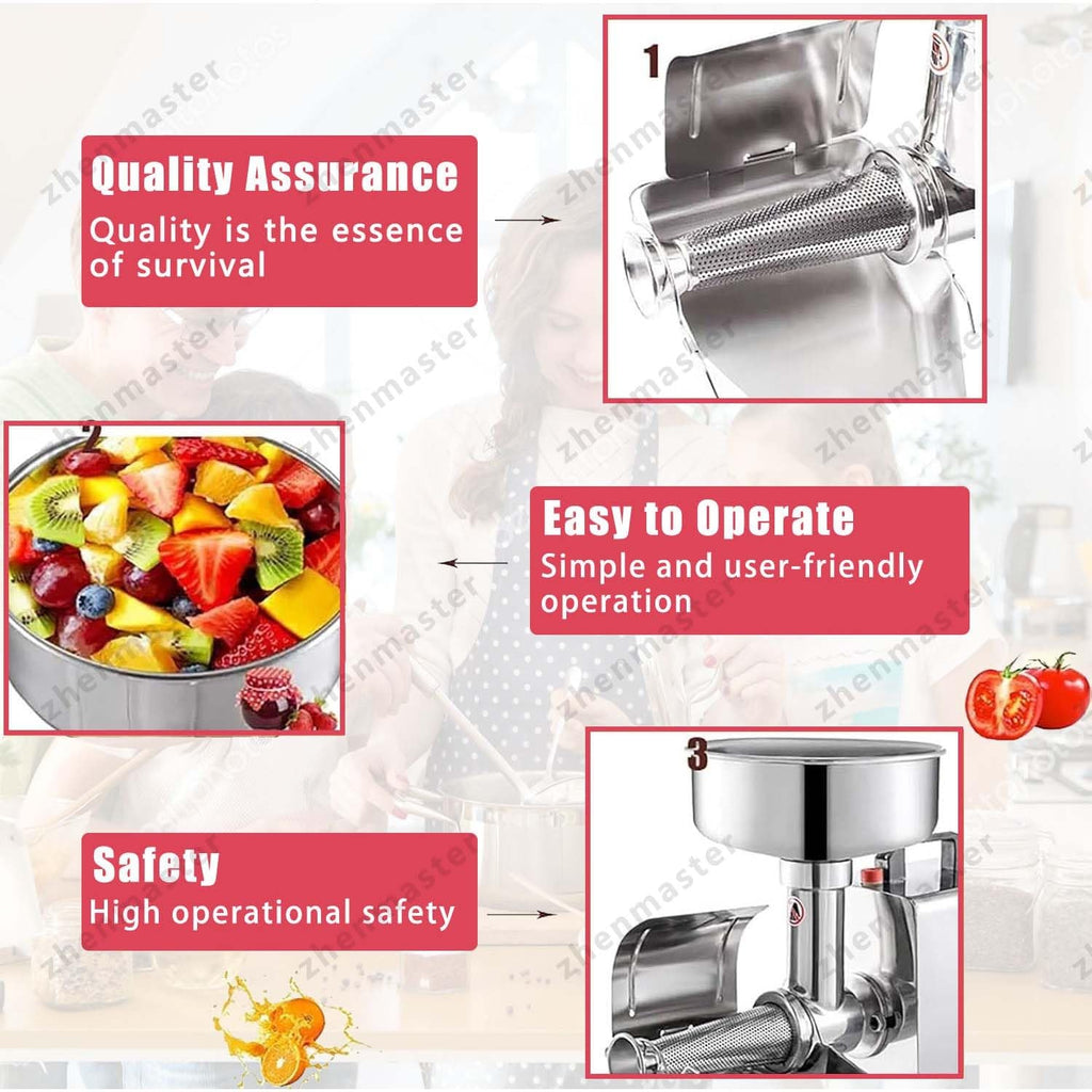 450W Stainless Steel Electric Tomato Strainer and Sauce Maker I561