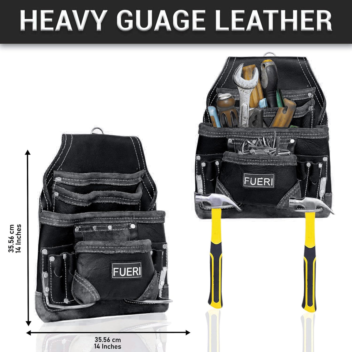 Leather 16 Pocket Tool Belt E2506