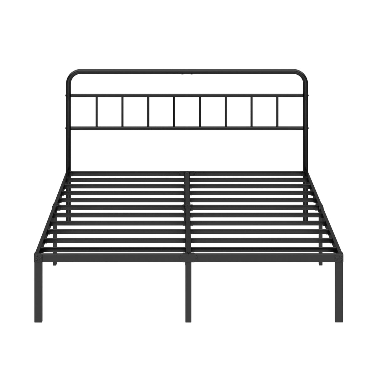 Black Queen Bed Frame with Headboard U490