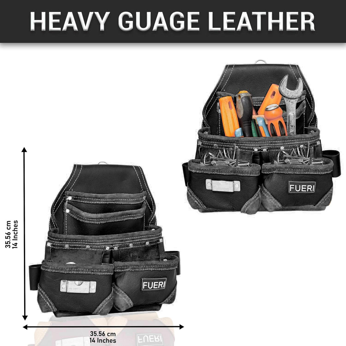 Leather 16 Pocket Tool Belt E2506