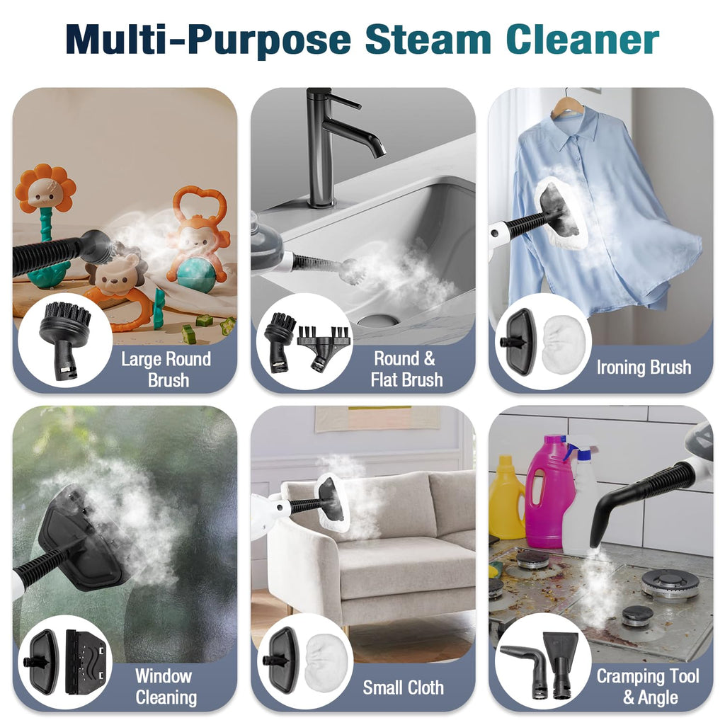 11-in-1 Steam Mop with 15.2 OZ Tank M18578