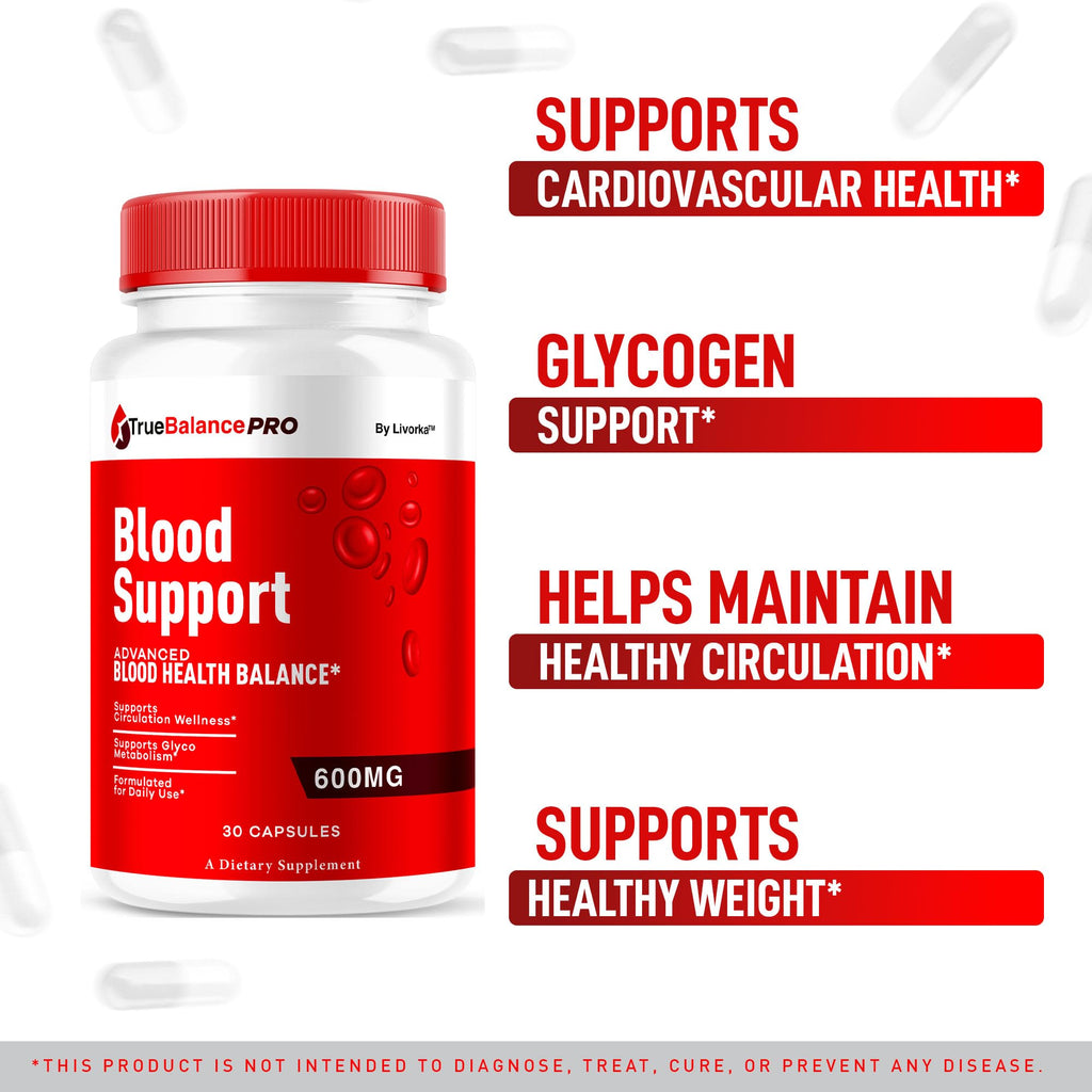 30 Capsules Blood Support Supplement M958825