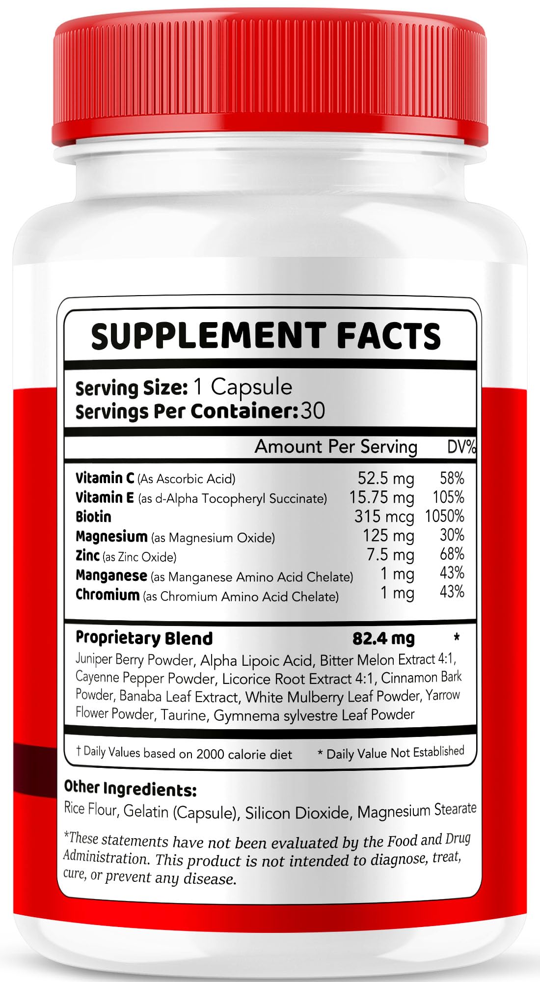 30 Capsules Blood Support Supplement M958825