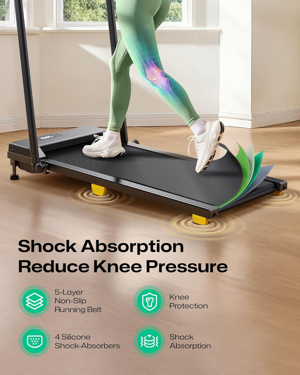 Manual Incline 2.5HP Portable Walking Treadmill L965