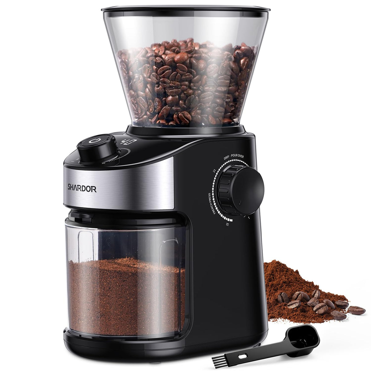 Black Burr Coffee Bean Grinder V105859