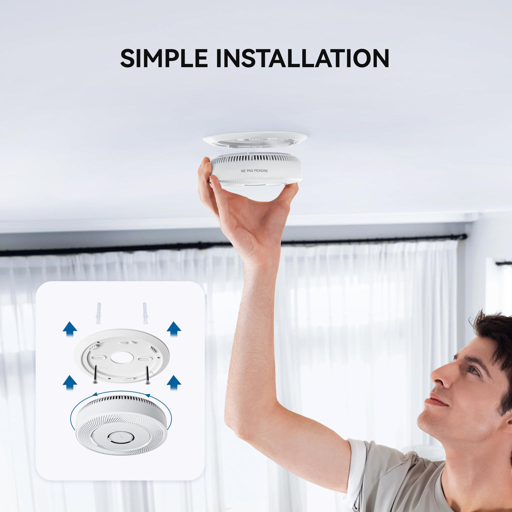 Smoke and Carbon Monoxide Detector 10-Year Battery R165824