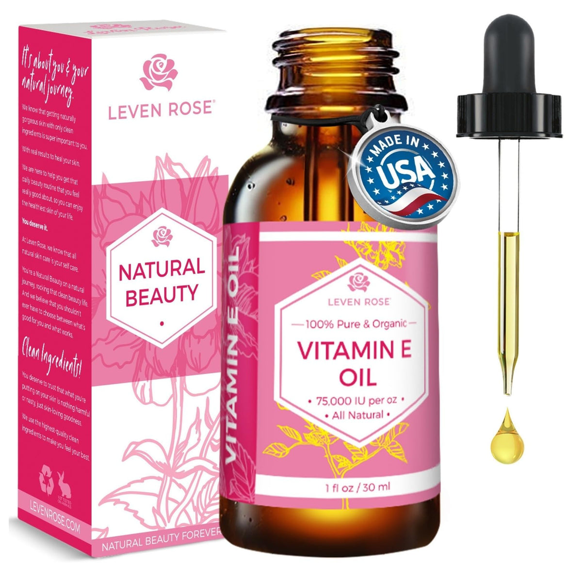 100% Natural Organic Vitamin E Oil 1 oz Z538080
