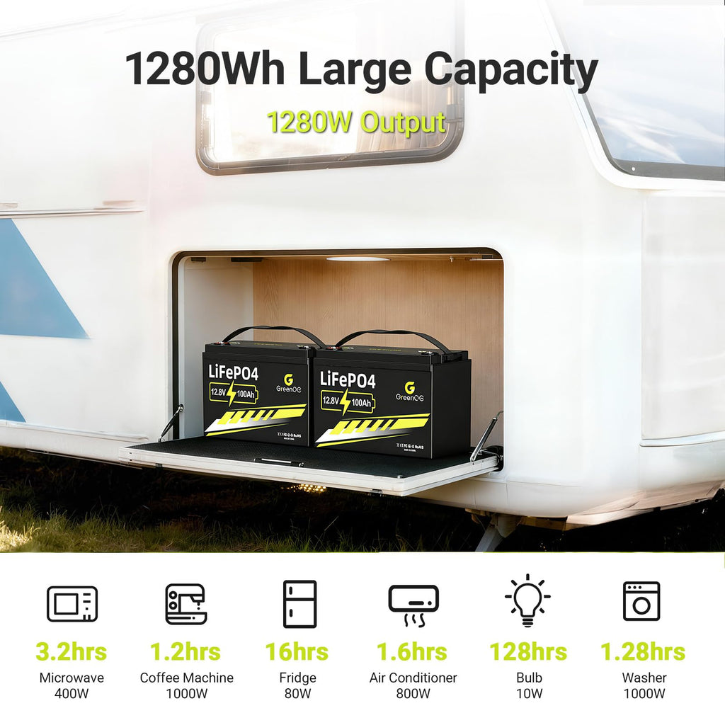 12V 100Ah LiFePO4 Deep Cycle Battery N134