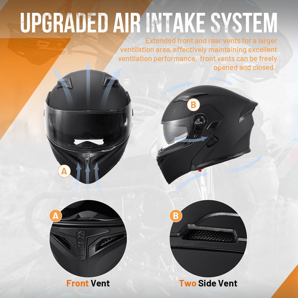 Full Face Modular Motorcycle Helmet P9143