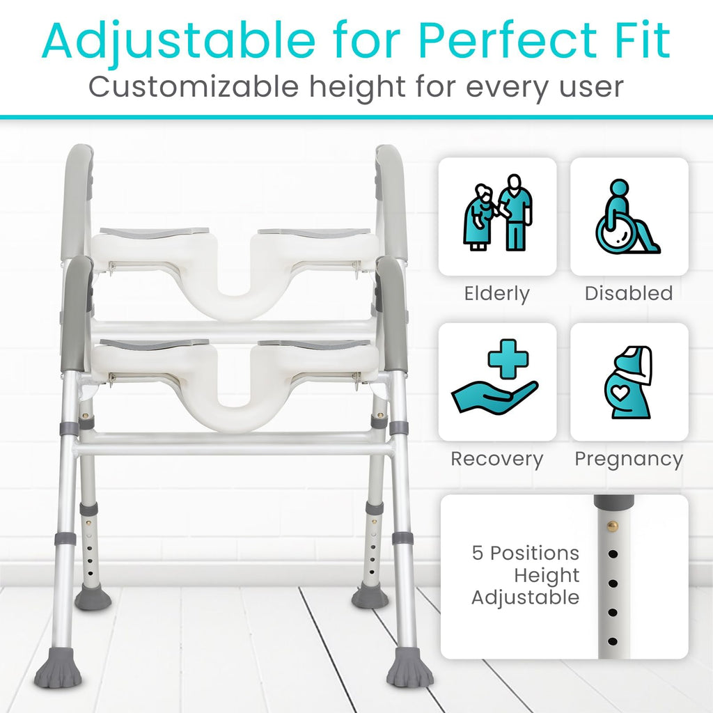 U-Shaped Shower Chair with Arms R550706