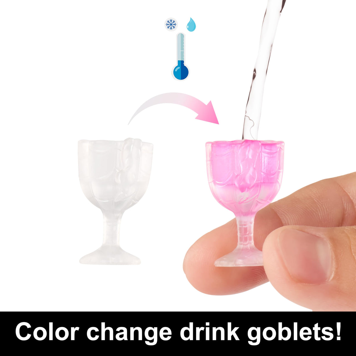Doll & Playset with Food Accessories & Color-Change Drinks A8797