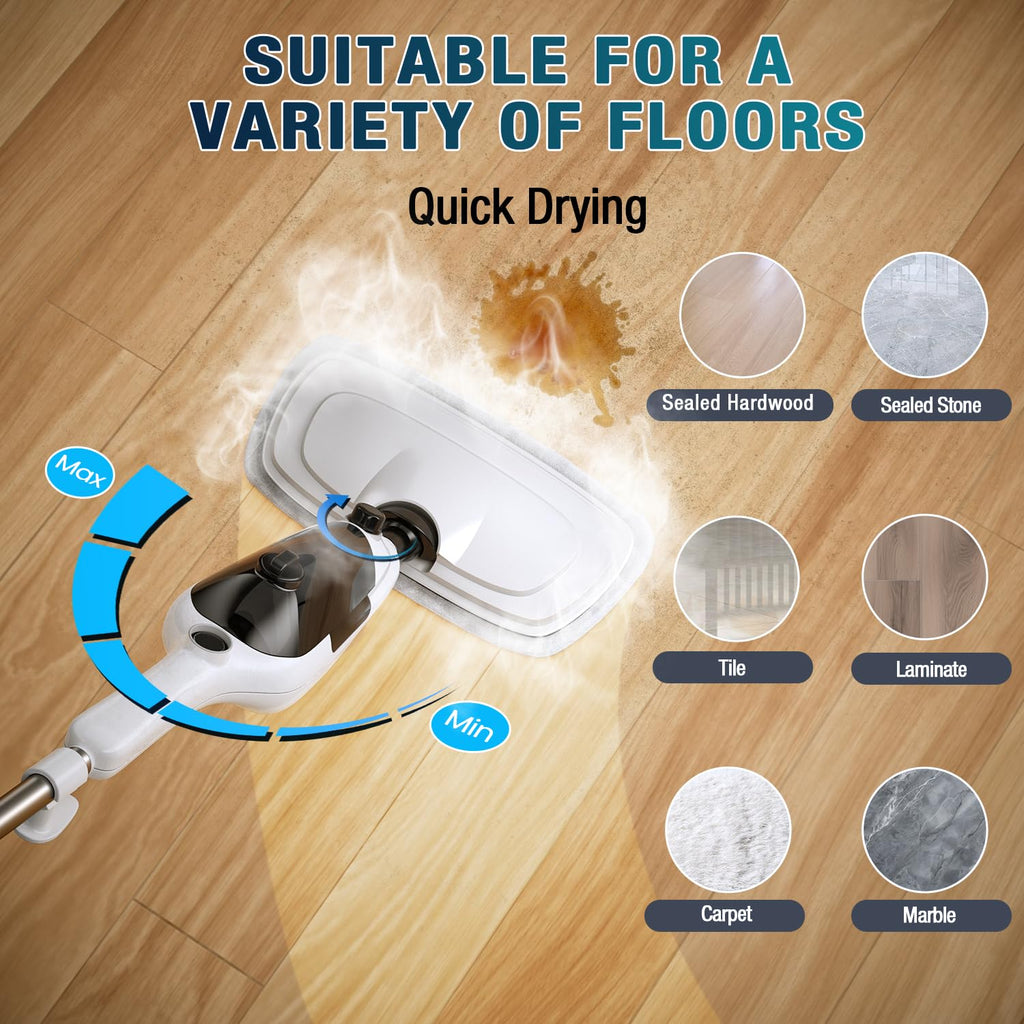 11-in-1 Steam Mop with 15.2 OZ Tank M18578