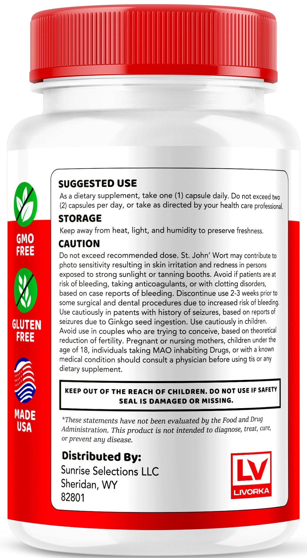 30 Capsules Blood Support Supplement M958825