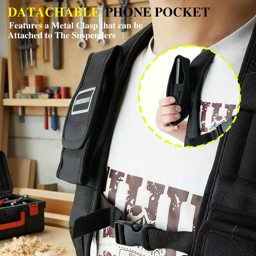 Magnetic Tool Belt Suspenders with Magnetic Wristband H523054