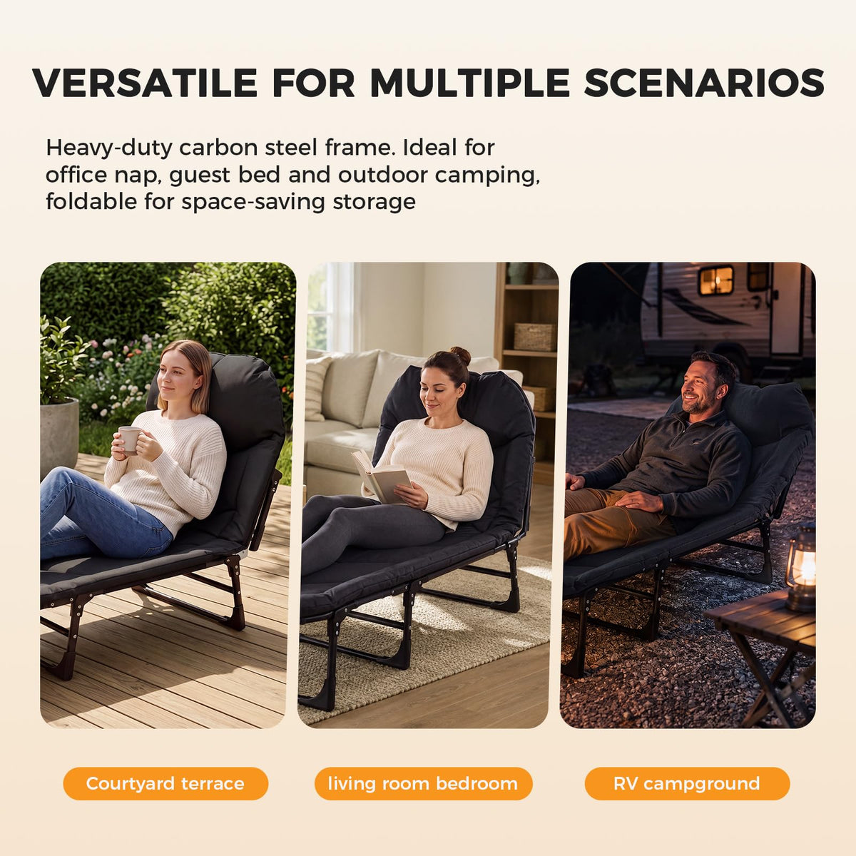 Camping Cot with Mattress X520922