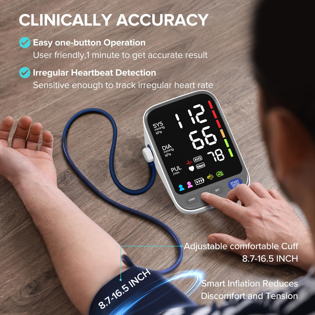 Blood Pressure Monitor Large Cuff White N87191