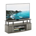 French Oak Grey/Black Entertainment Stand for TV Up to 55 Inch O714123