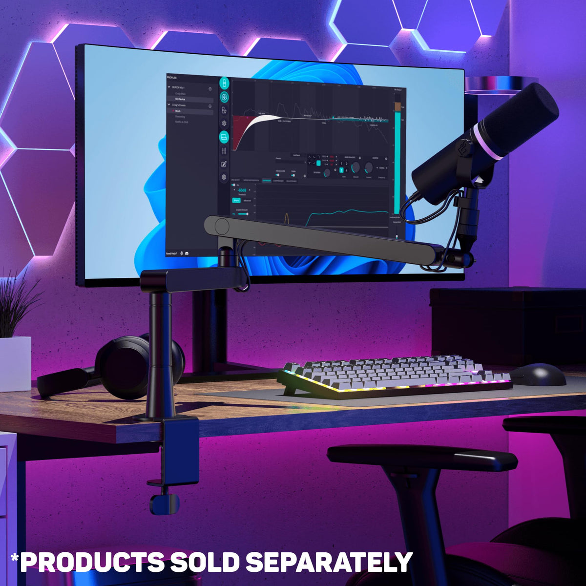 USB Mic, Audio Mixer, Mic Stand K944