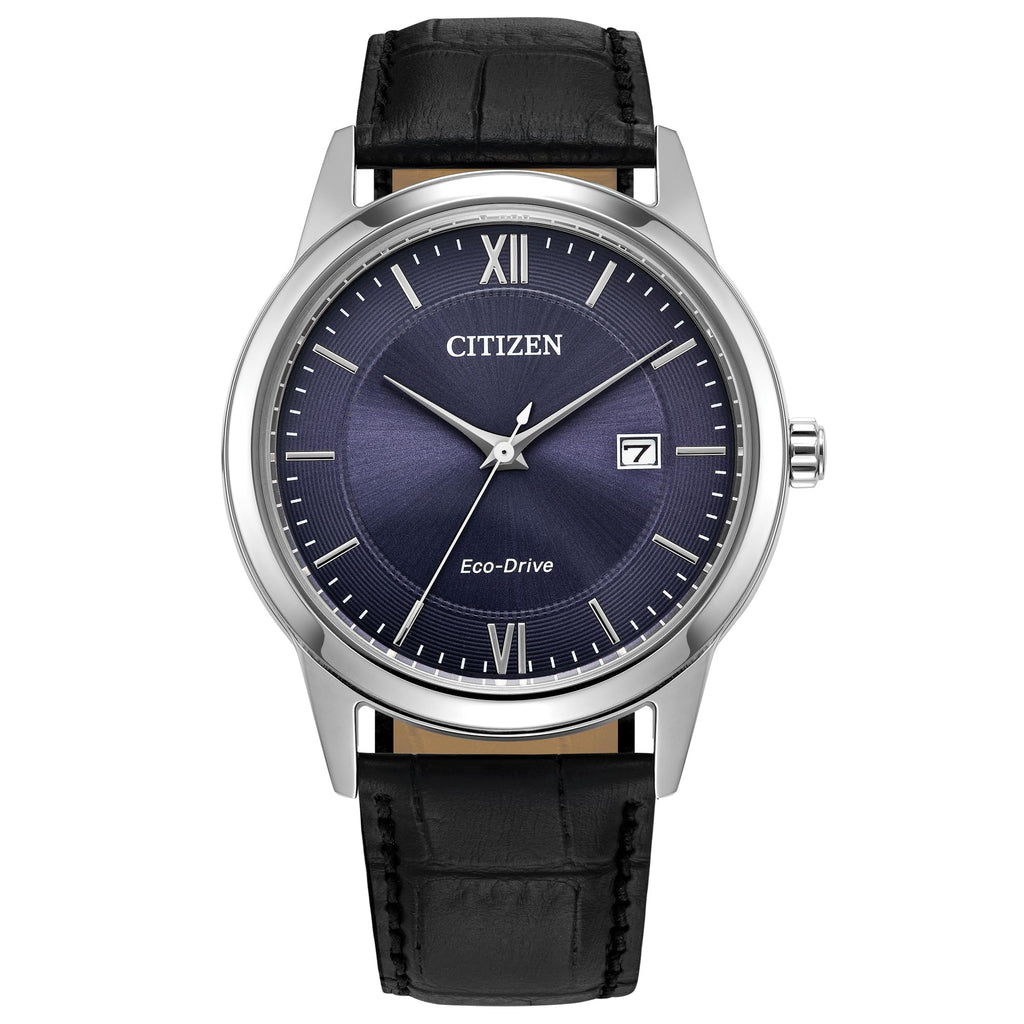 Men's Leather Strap Watch B607051