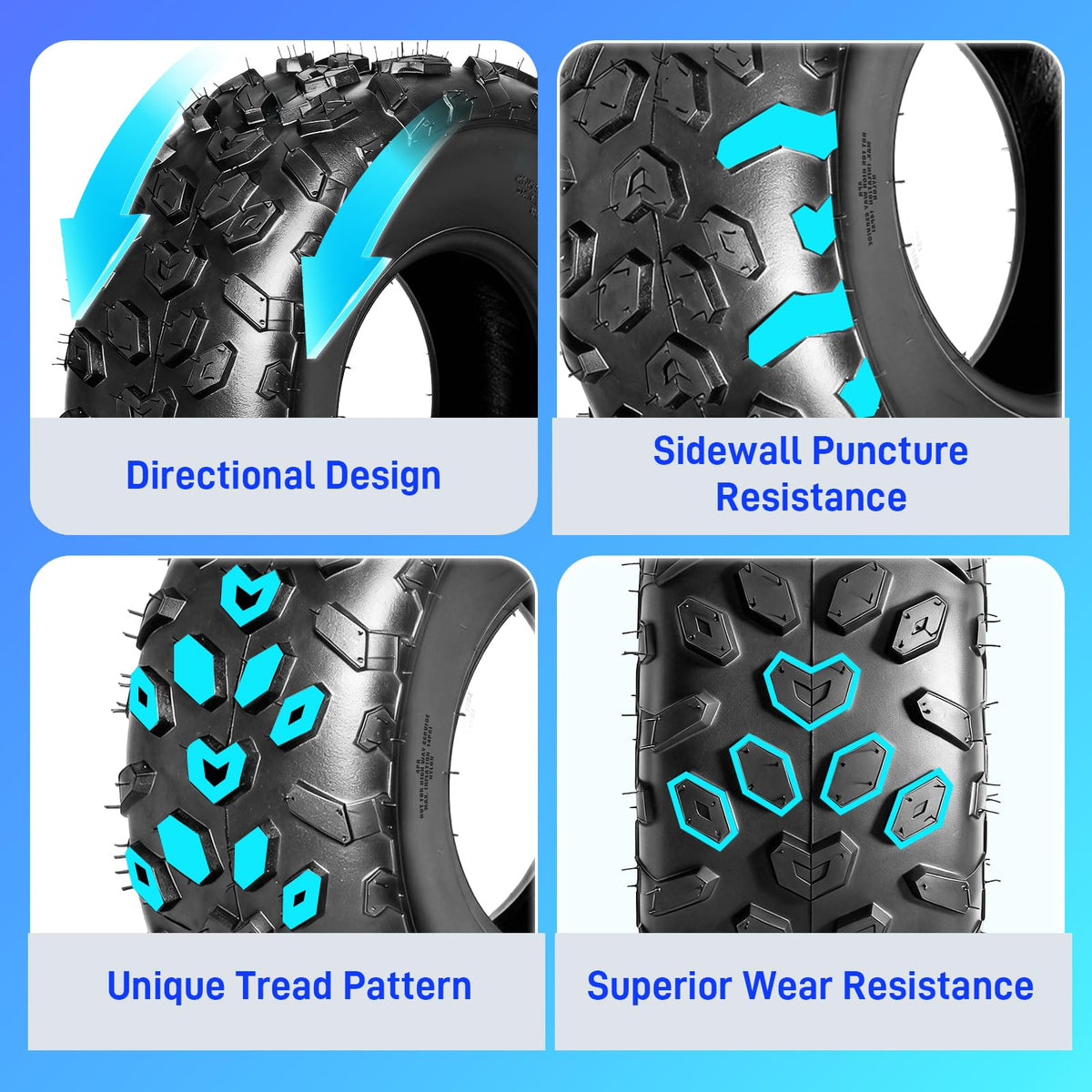 Set of 4 ATV/UTV Tires 19x7-8 D2527