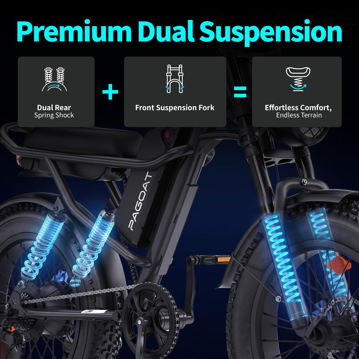 1500W Peak 20" x 4.0" Fat Tire Electric Bike C948784