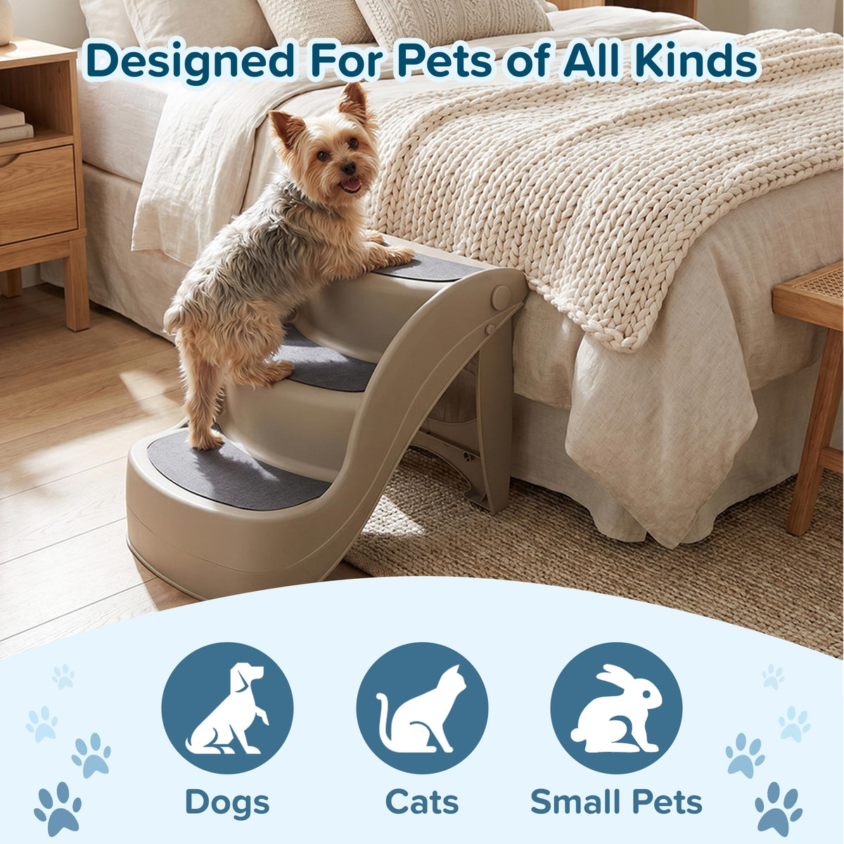 3-Step Dog Stairs with Safety Locking Pins L8777