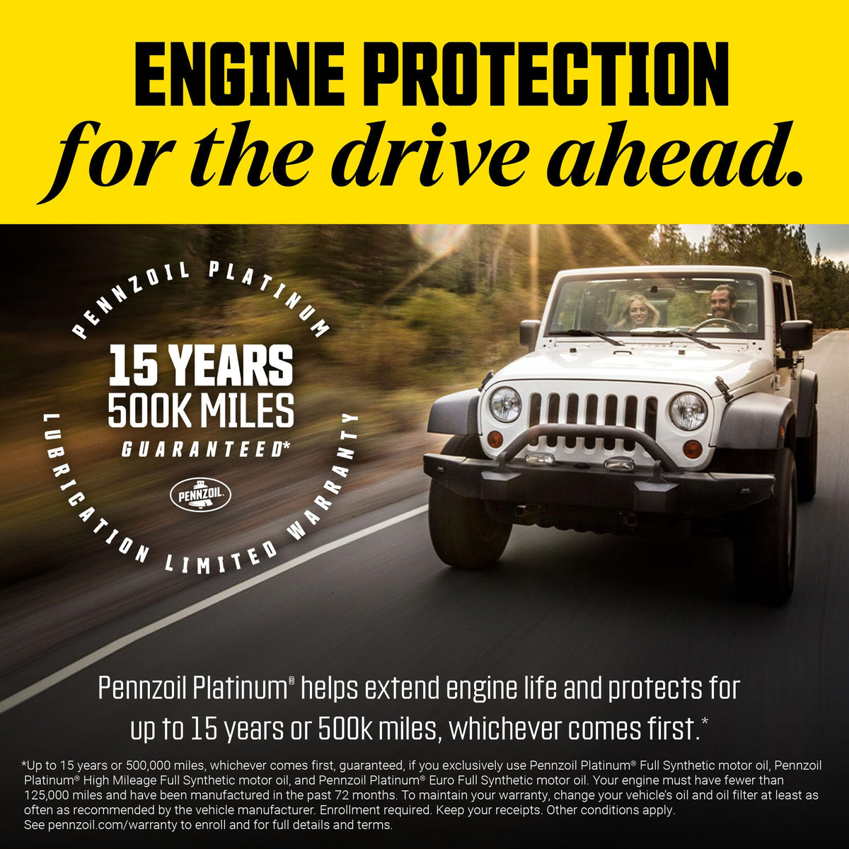 Full Synthetic 5W-30 High Mileage Motor Oil 1-Quart Y425