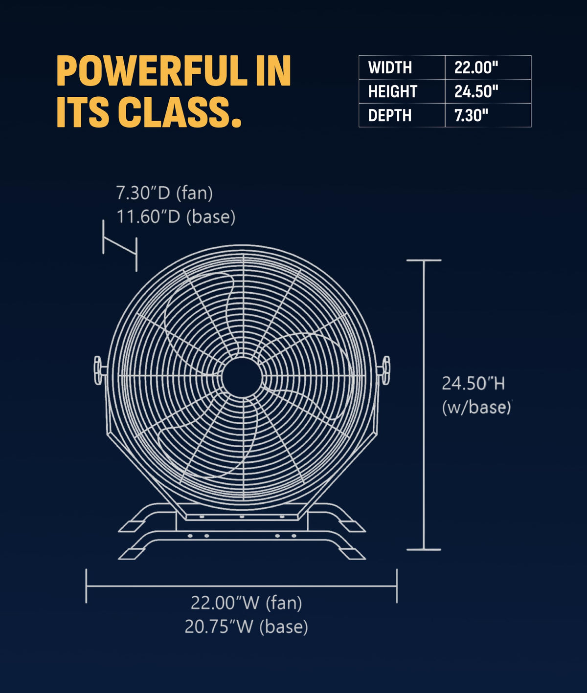 20" Outdoor Wall Mount Fan Q529