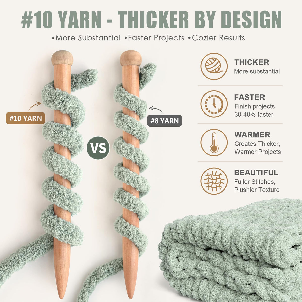 Chunky Chenille Yarn 9 Jumbo Pack D465