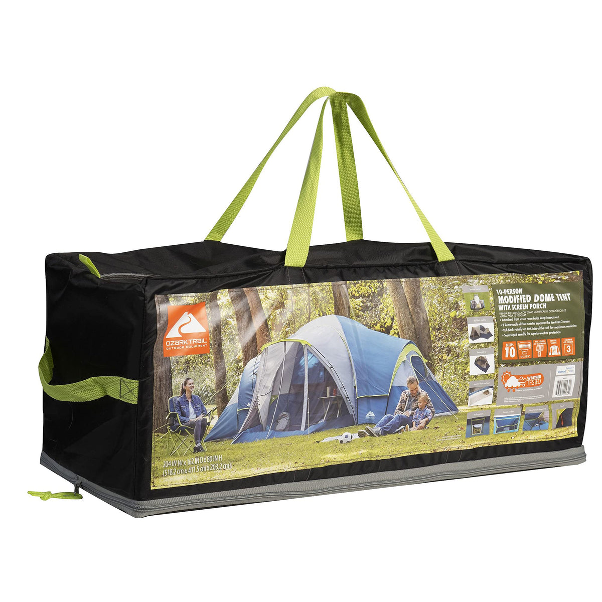 10-Person Camping Dome Tent with Screen Porch A685