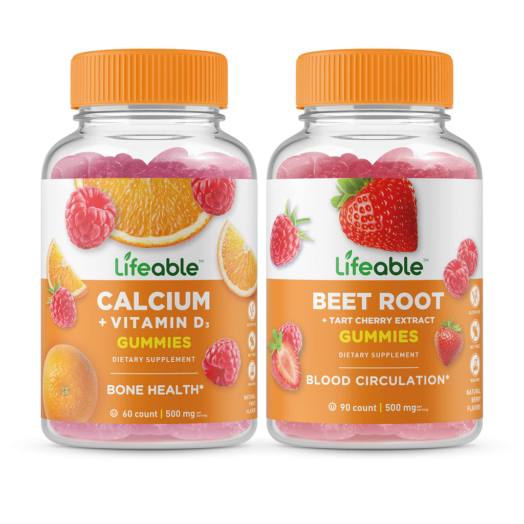 Calcium with Vitamin D + Beet Root Gummies I6237