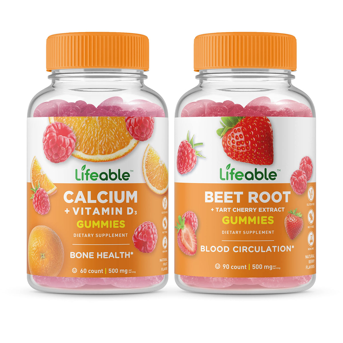Calcium with Vitamin D + Beet Root Gummies I6237