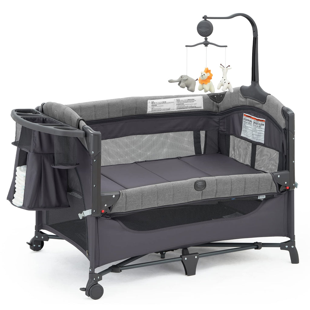 5-in-1 Pack and Play with Bassinet and Changing Table K144