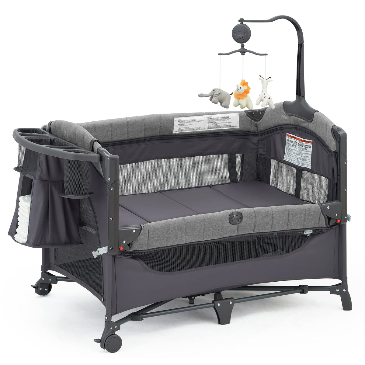5-in-1 Pack and Play with Bassinet and Changing Table K144