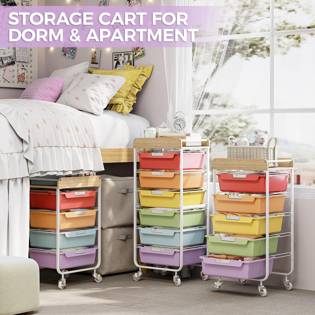 Utility Storage Cart with Drawer A9236