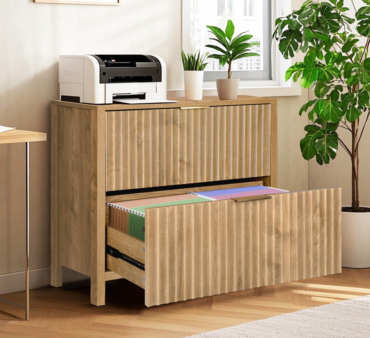 File Cabinet with 2 Drawers and Hanging Bar H9147