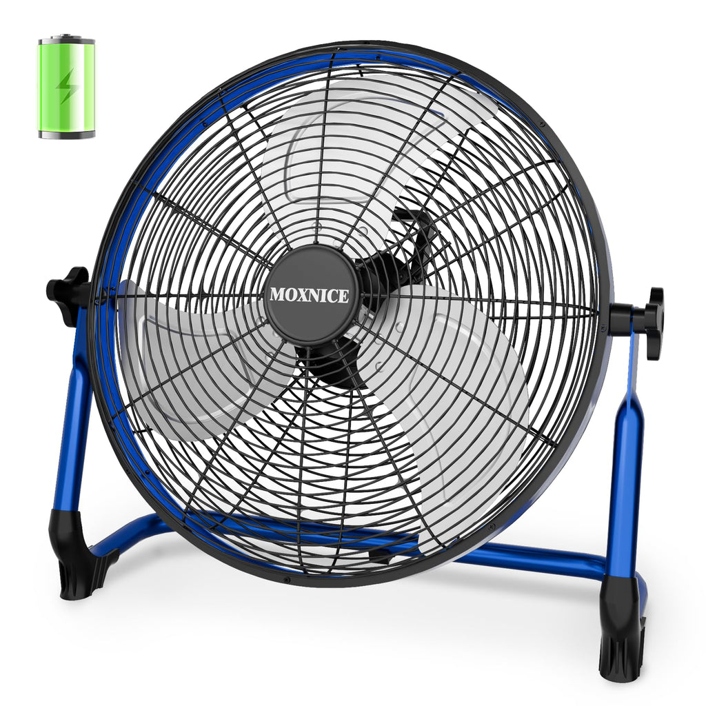 20" Portable Rechargeable Battery Operated Floor Fan F129
